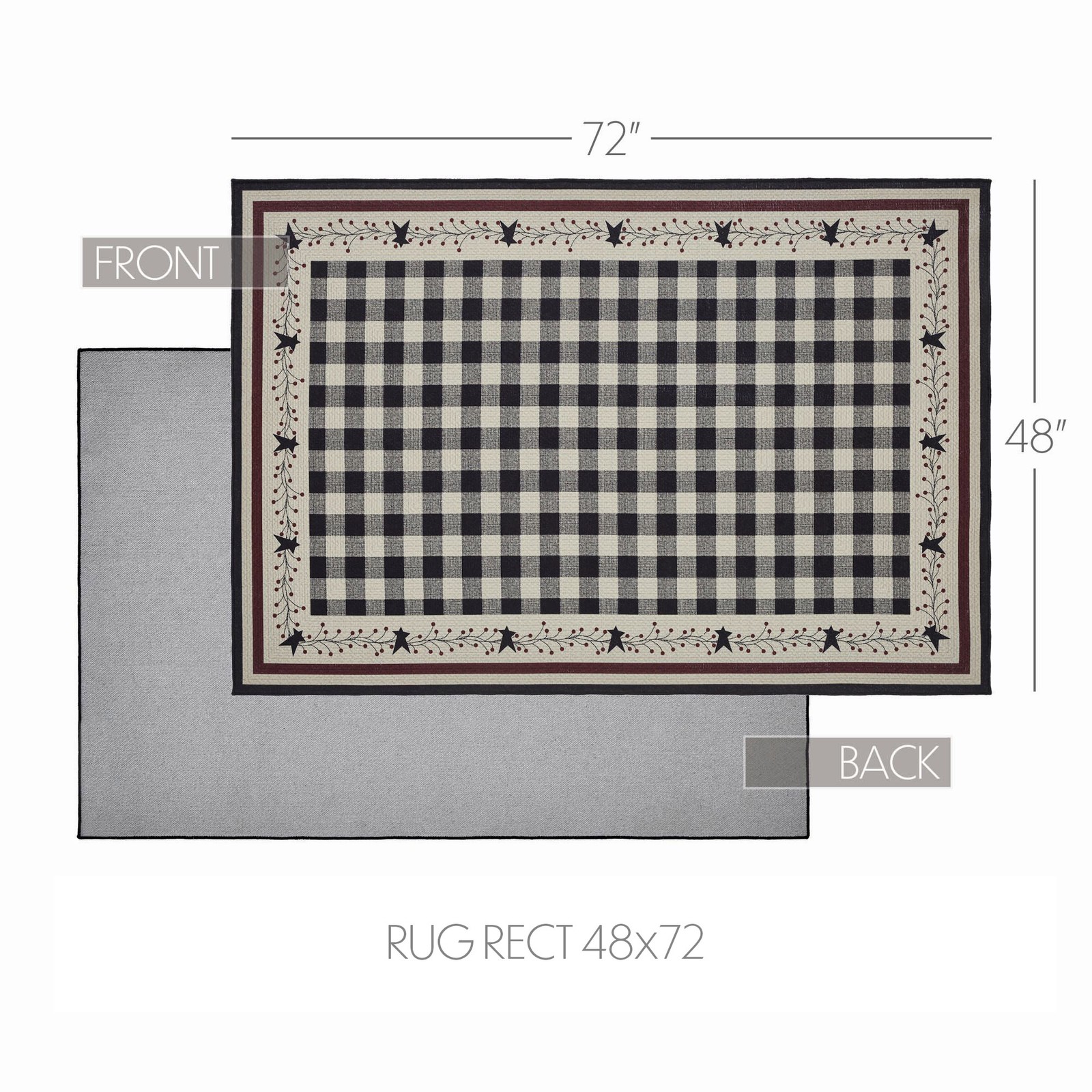 VHC Brands Pip Vinestar Indoor/Outdoor Rug Rect 48×72