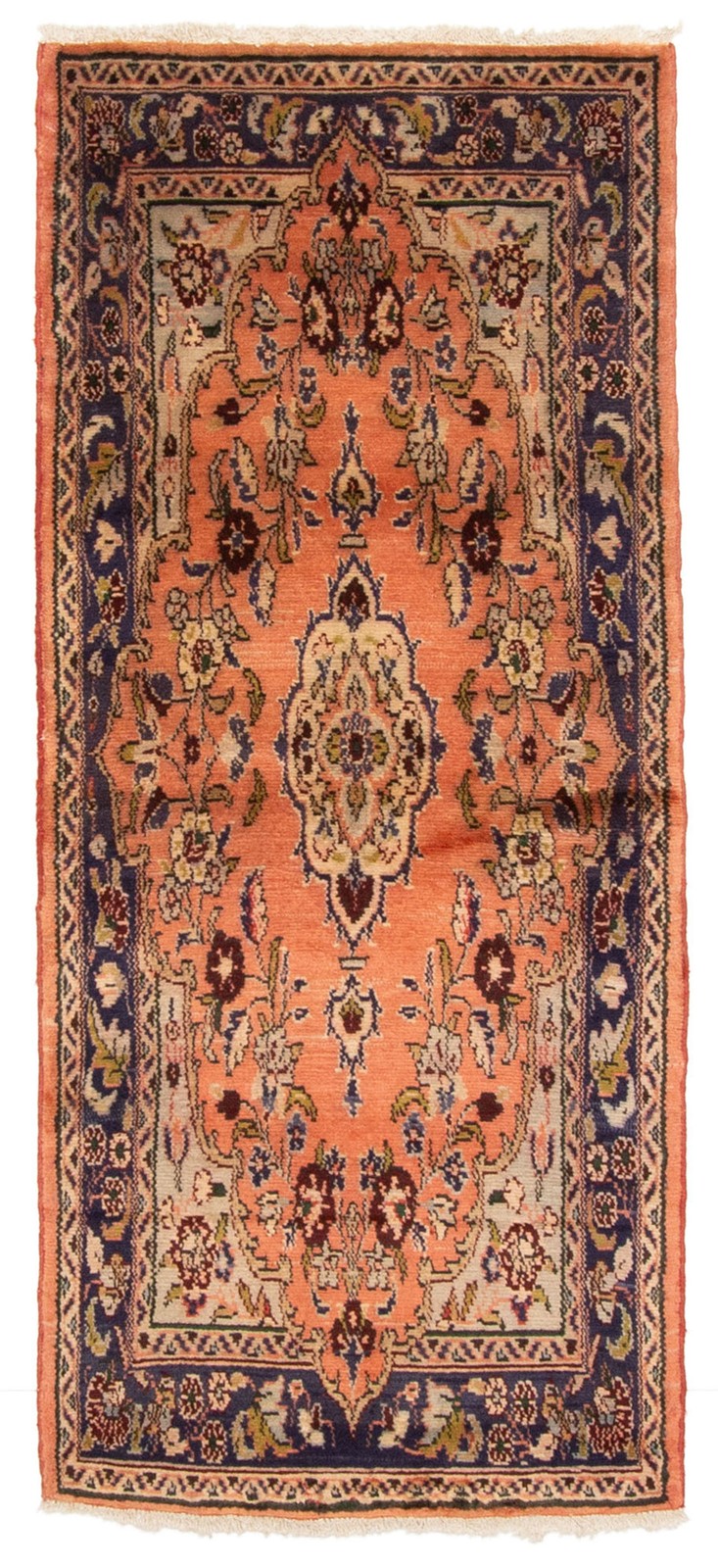Vintage 2’4″ x 5’4″ Traditional Hand Knotted Vegetable Dye Wool Area Rug