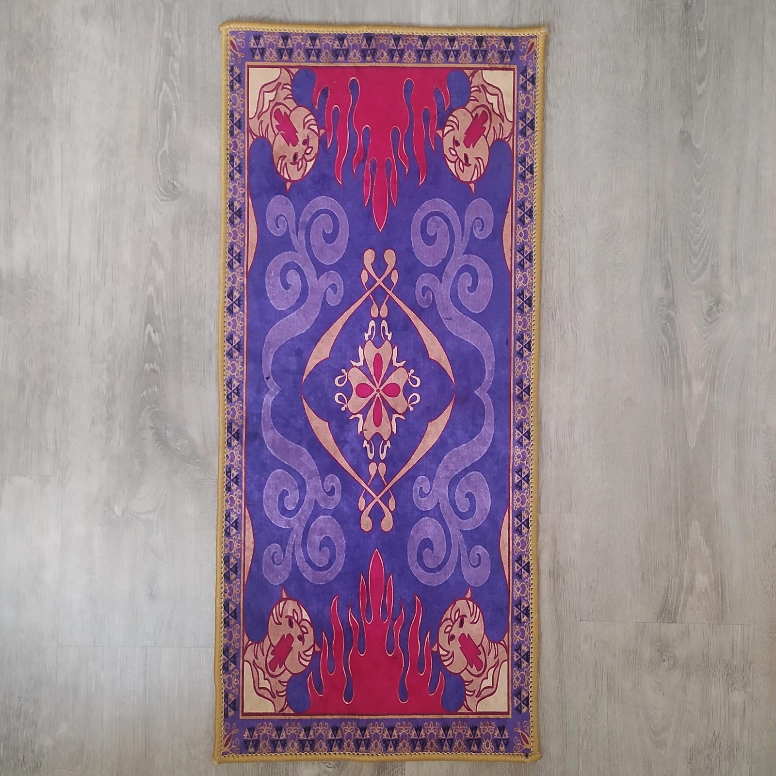 Aladdin Magic Carpet Rug Purple Disney Inspired Area Kids Room Home Decor Gift