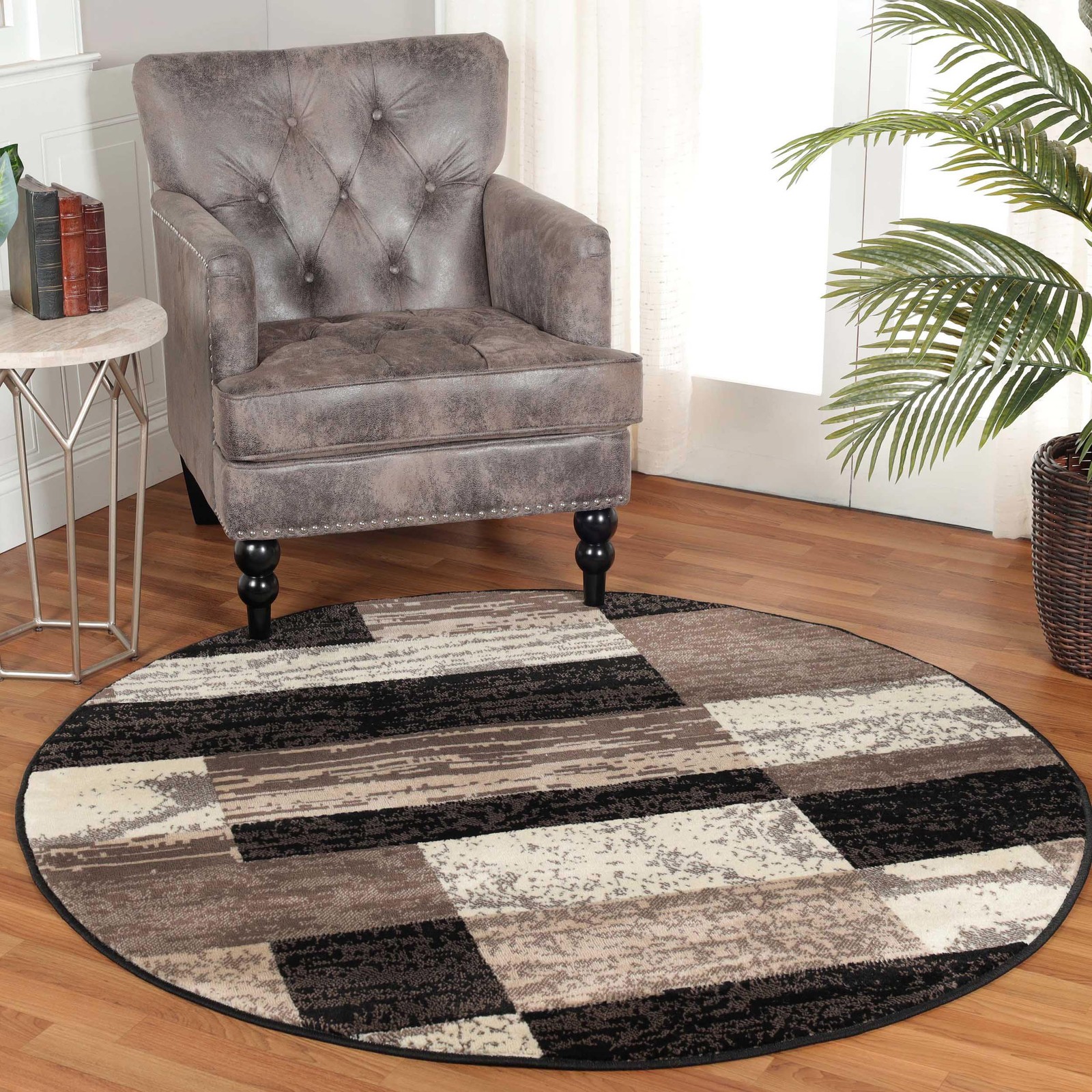 Indoor Area Rug, Jute Backing, Plush Modern Rugs for Entryway, Kitchen Floors…