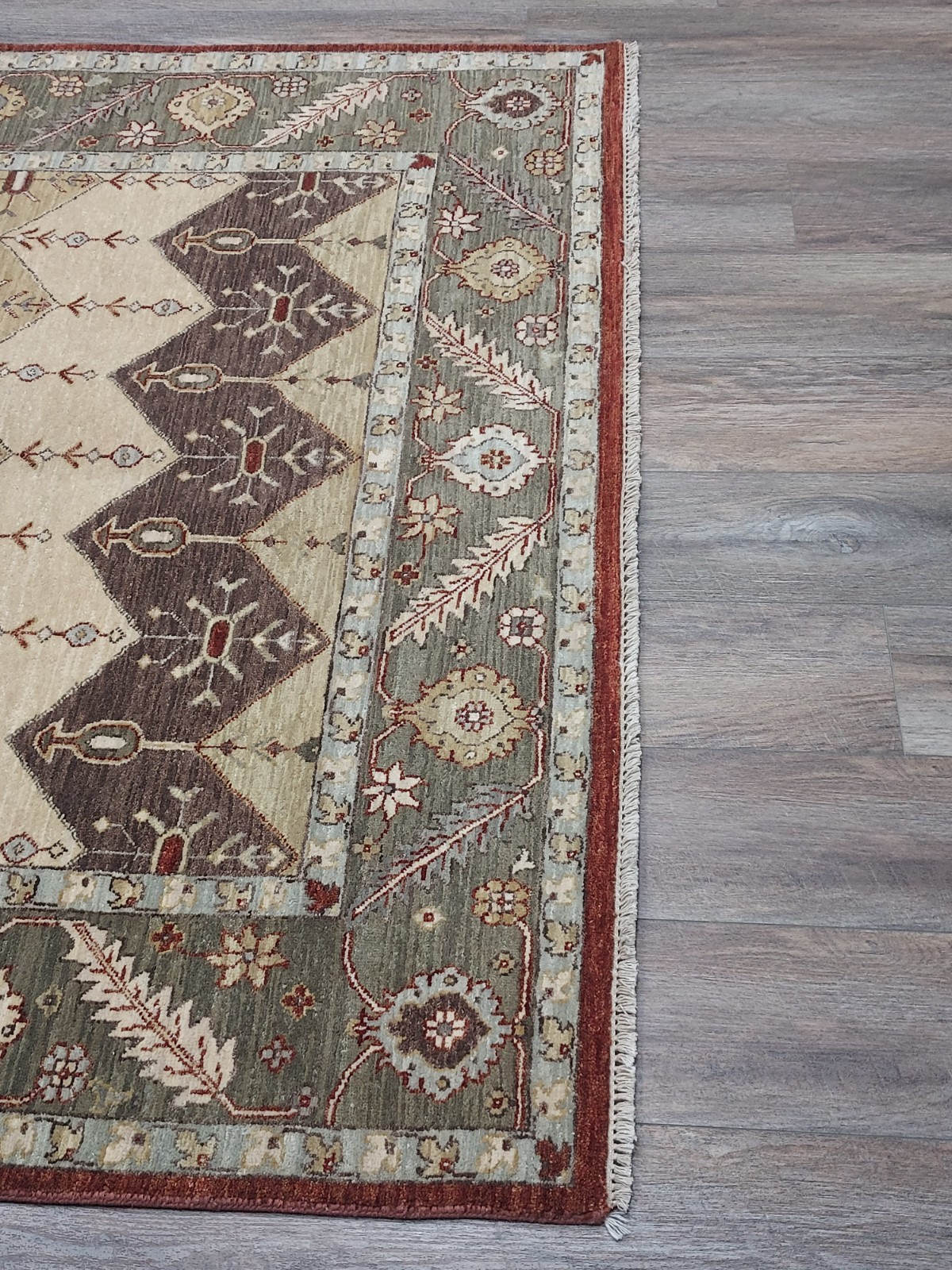 Bohemian Oushak Rug, Oushak Turkish Rug, Hand Made Contemporary Rug 5.5×8 Ft