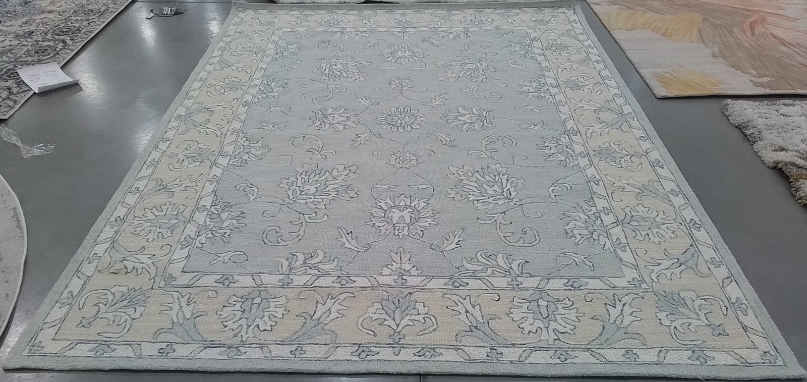 BLUE / BEIGE 8′-0″ x 10′-0″ Hole in Rug, Reduced Price 1172790276 MLP535M-8