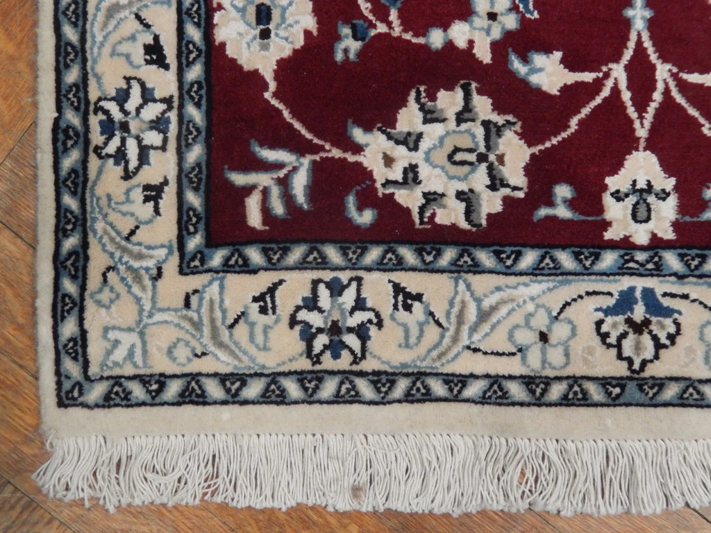 2.2 x 4.6 Perrsian Naain Rug Handmade Irran #PIX-23060