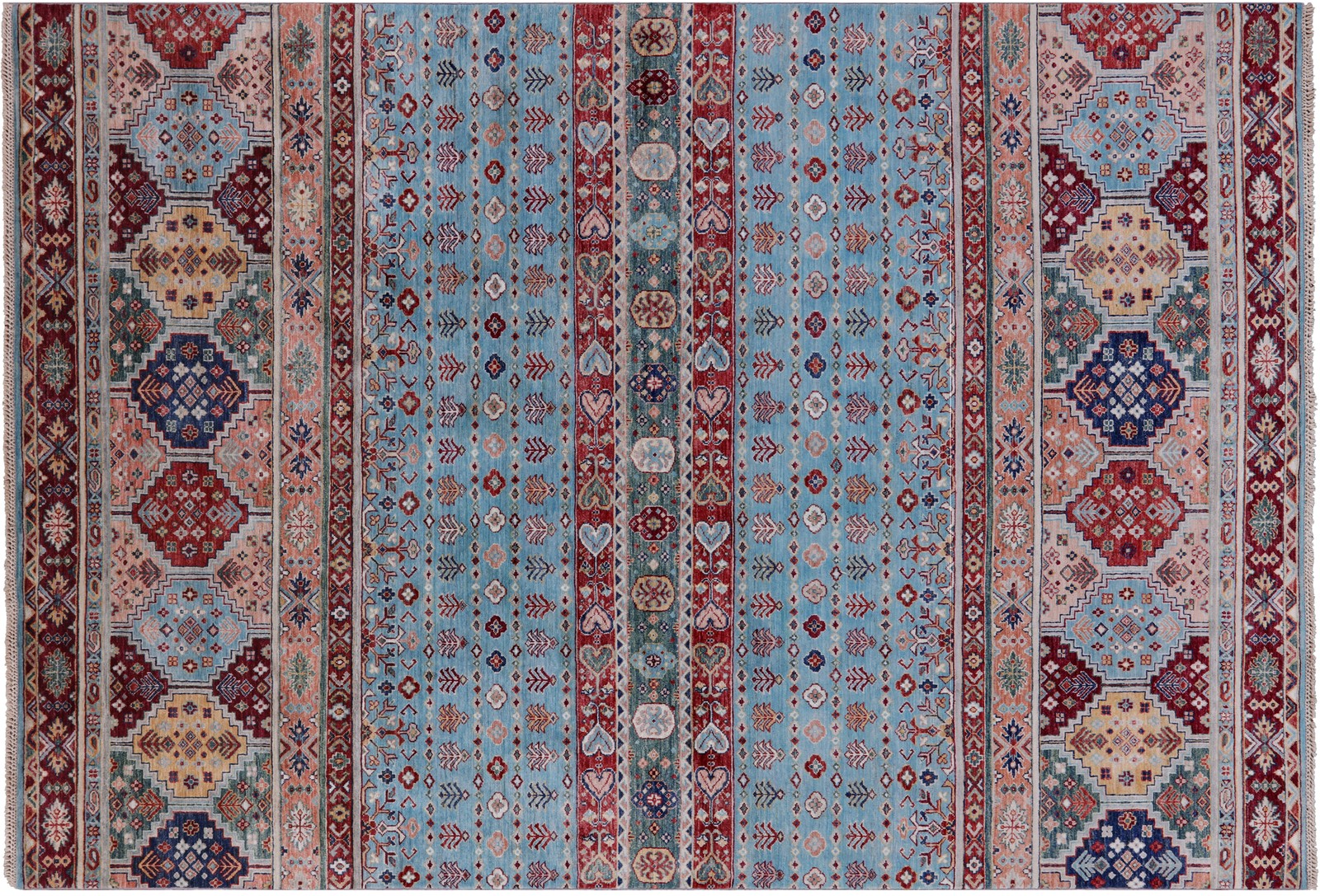 6′ 7″ X 9′ 7″ Khorjin Super Kazak Hand Knotted Wool Rug – Q7579