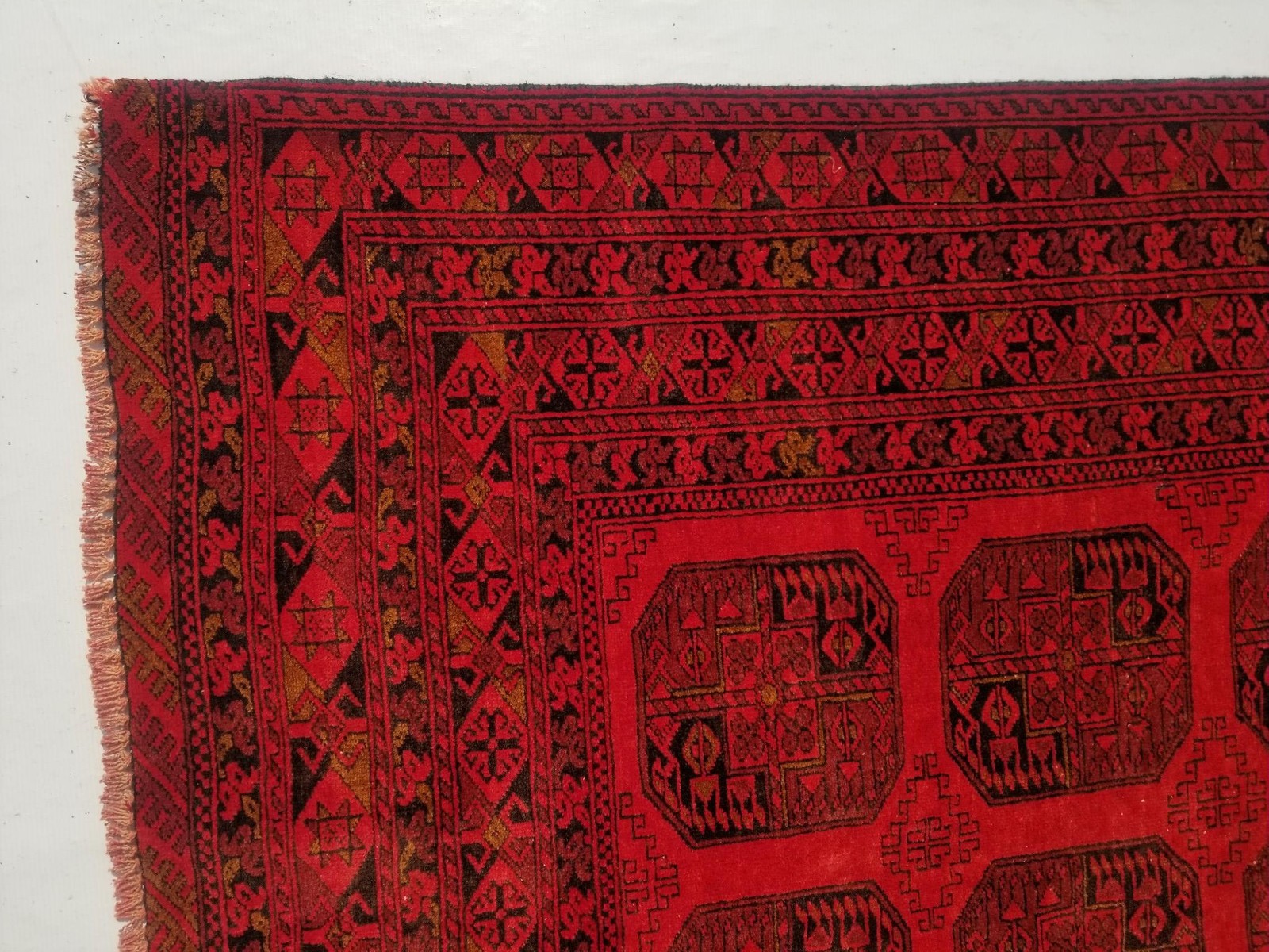Vintage Traditional Handmade Afghan Akhche Tribal Wool Rug 9.1×5.1ft