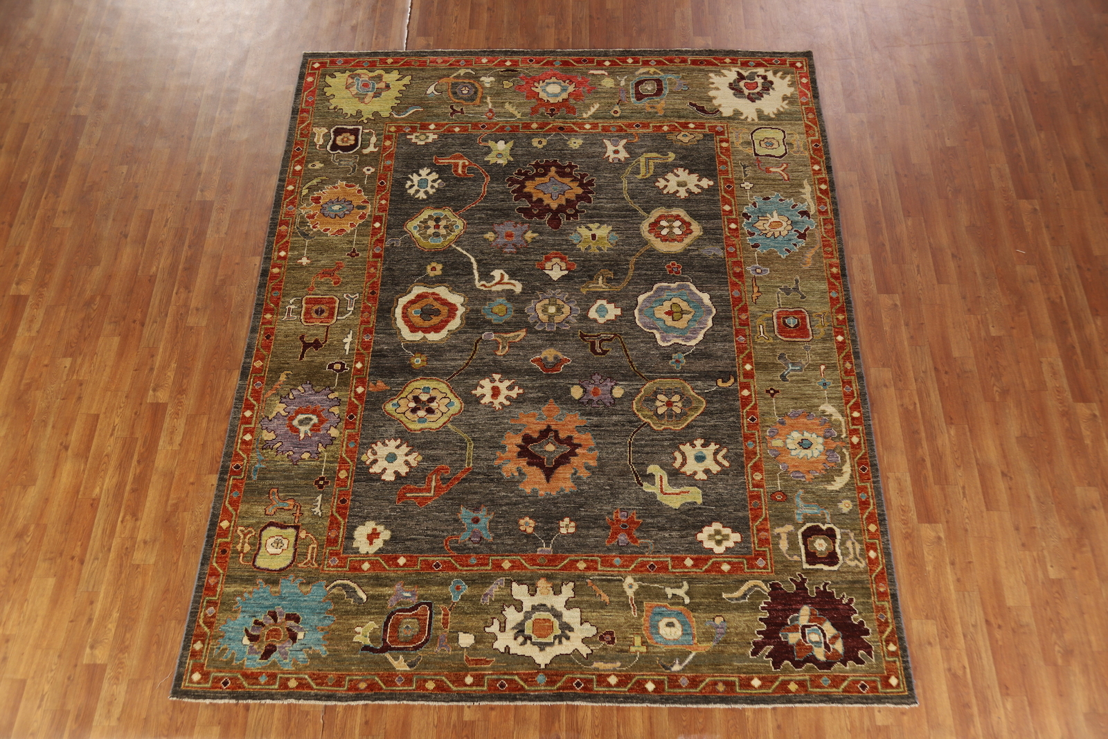 Vegetable Dye Handmade Oushak Turkish Living Room Area Rug Wool Carpet 8×10 ft