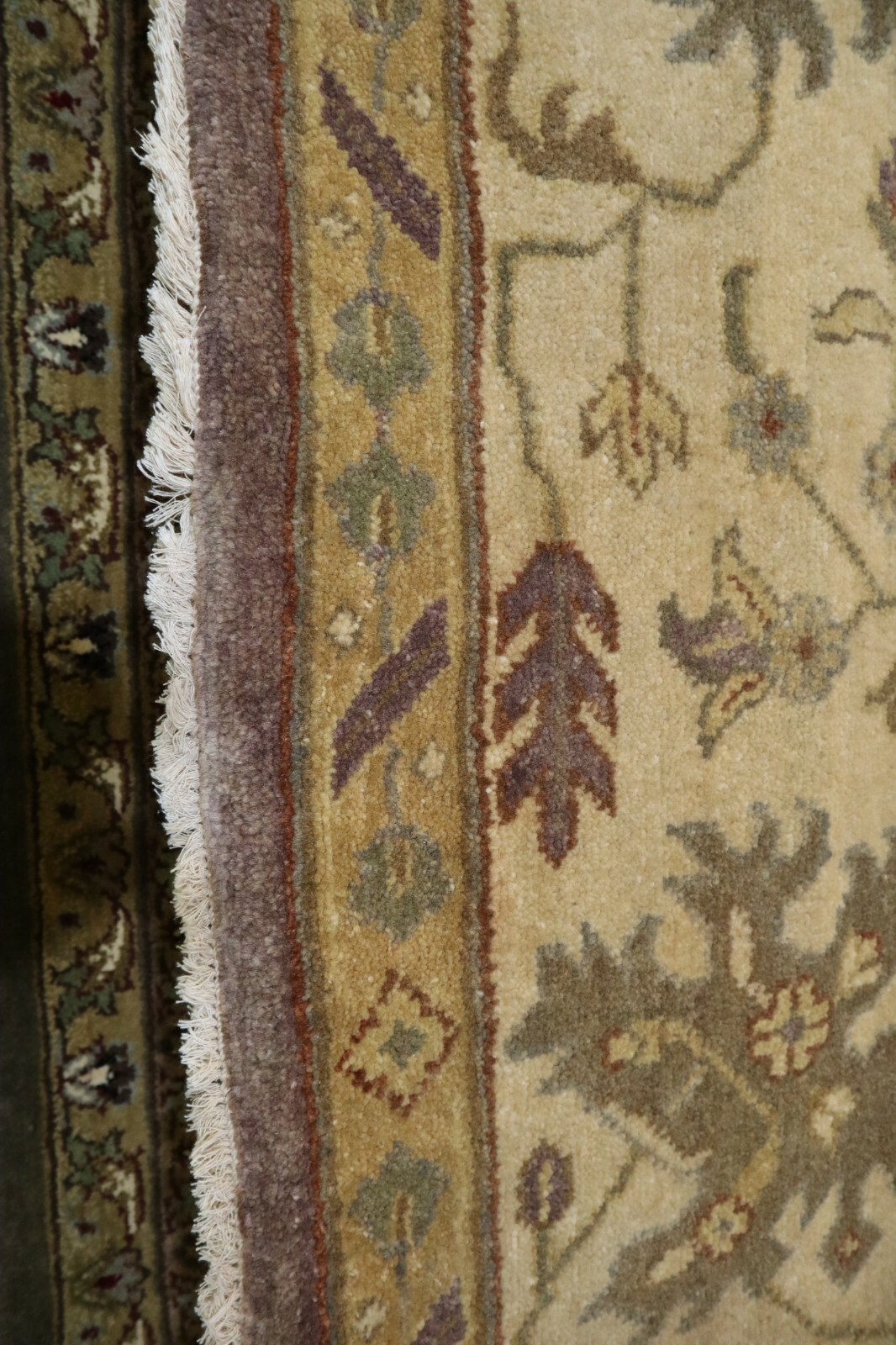 Oushak Hand Knotted Oriental Wool Area Traditional Vegetable Dye Ushak Rug