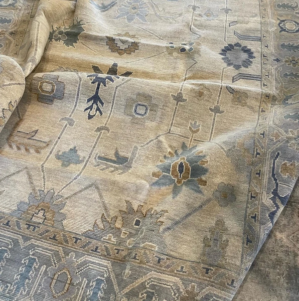 Oushak Hand Knotted Peach 4×6, 5×8, 6×9, 8×10, 9×12, 10×14, 12×15 Wool Area Rug