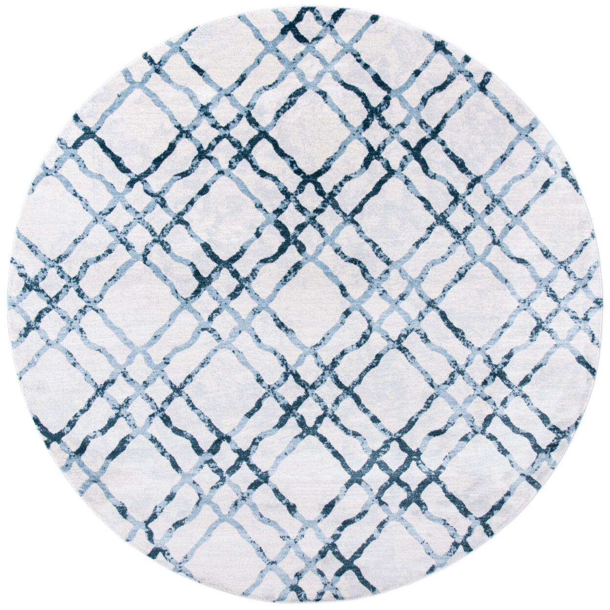 SAFAVIEH Isabella Collection ISA957A Ivory/Turquoise Rug