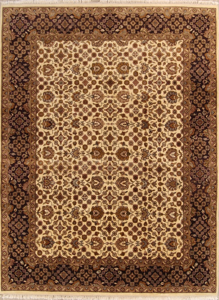 All-Over Traditional Agra Oriental Area Rug 9×12 Hand-knotted Wool Living Room