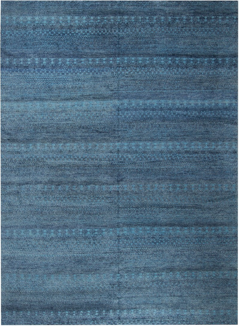 Large Wool Area Rug 10′ x 13’10” Moroccan Style | Modern #60959