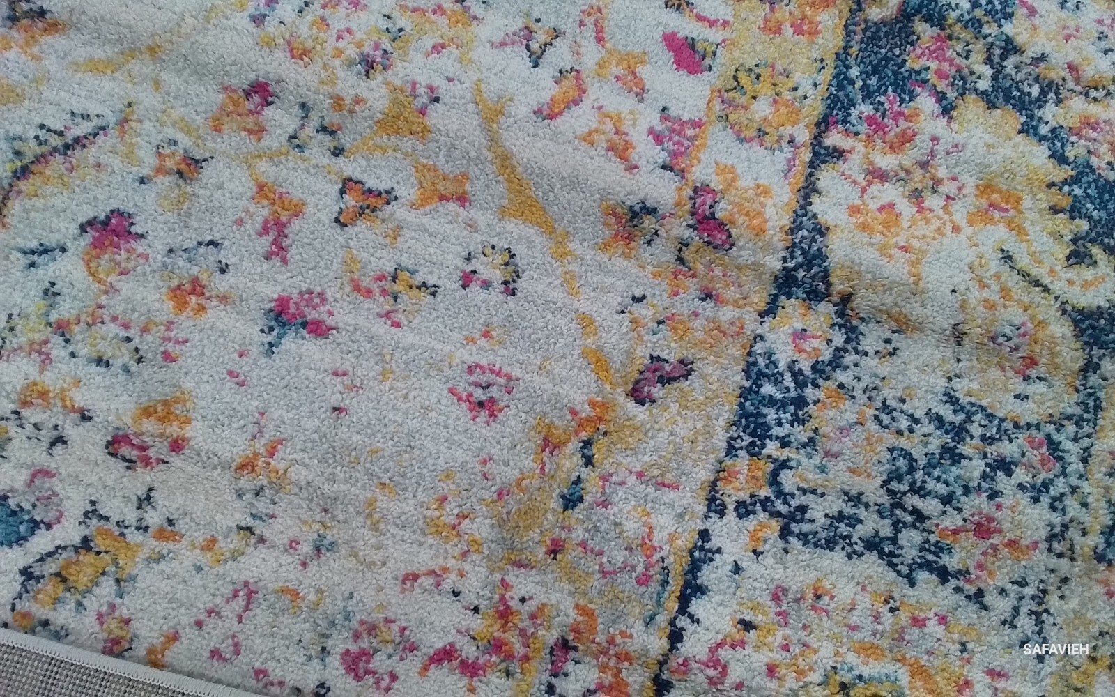 CREAM / NAVY 10′-0″ x 14′-0″ Flaw in Rug, Reduced Price 1172770364 MAD609D-10