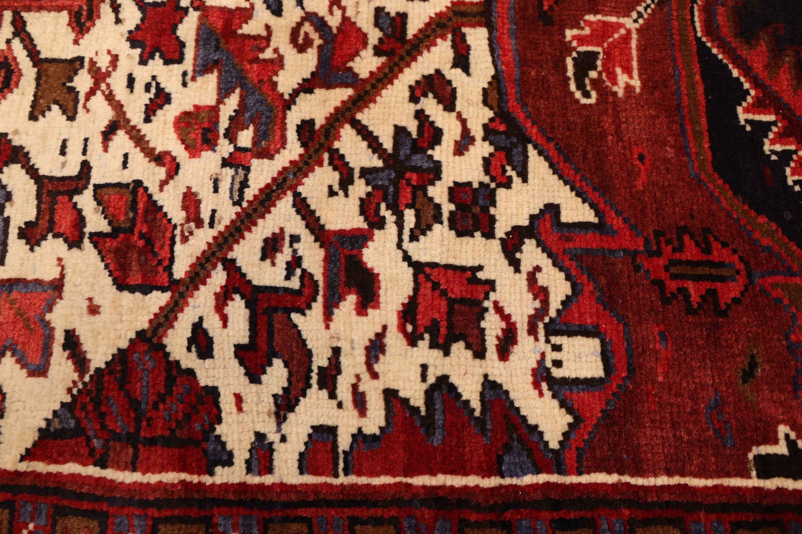 Vintage Traditional Hand-Knotted Area Rug 9’5″ x 12’10” Oriental Wool Carpet