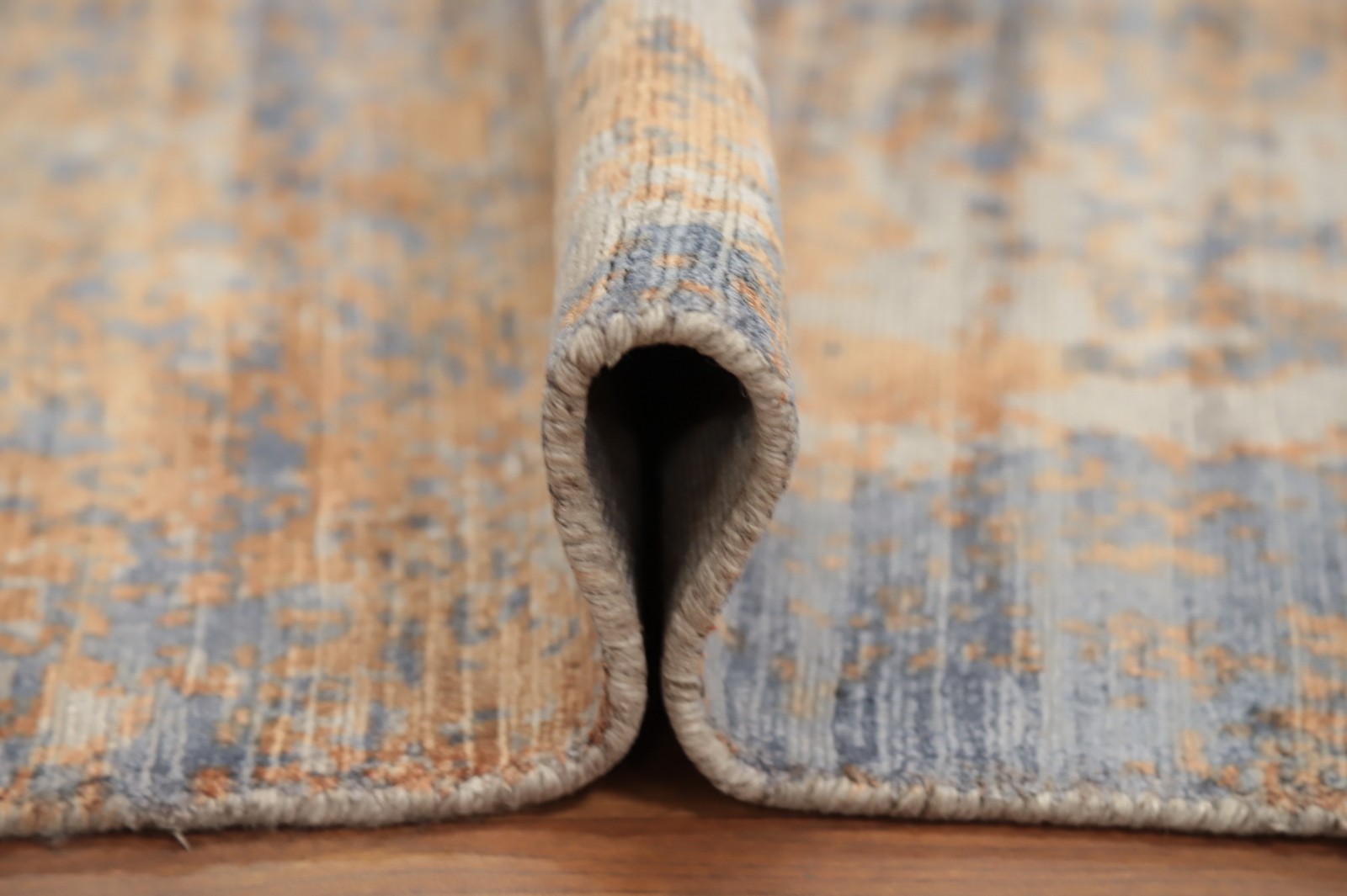 Modern Abstract Handmade Room Size Rug 7×8 in Earthy Tones for Cozy Home Decor