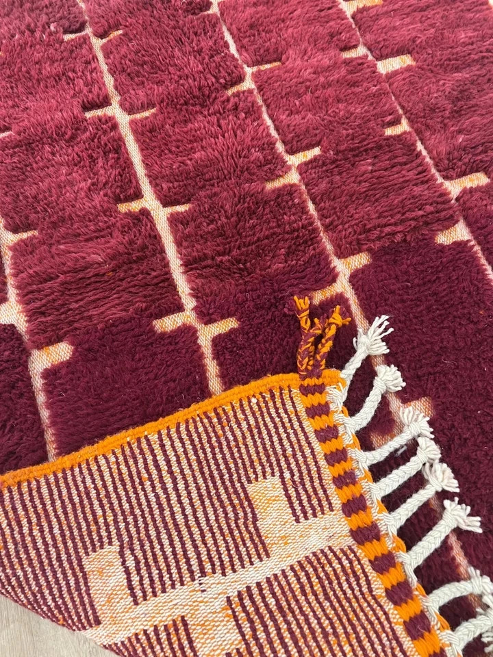 its trending Hand knotted, Beni Ourain rug, Soft wool Moroccan rug living room