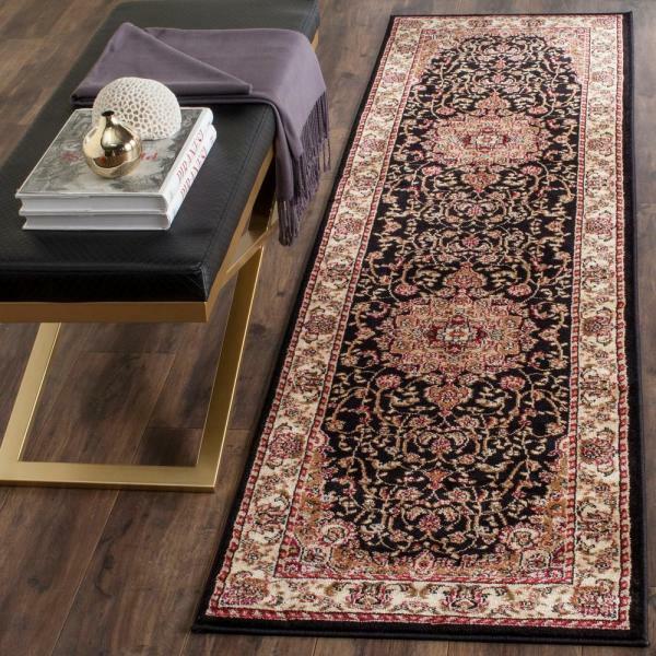 Long Runner Traditional Oriental Black Area Rug **FREE SHIPPING**