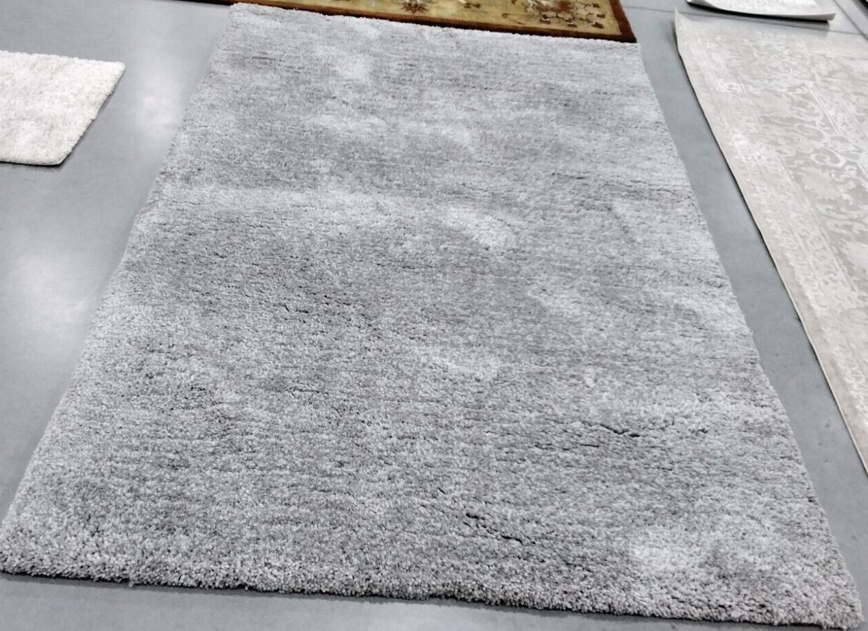 SILVER / SILVER 5′ X 8′ Back Stain Rug, Reduced Price 1172732288 SGU211D-5