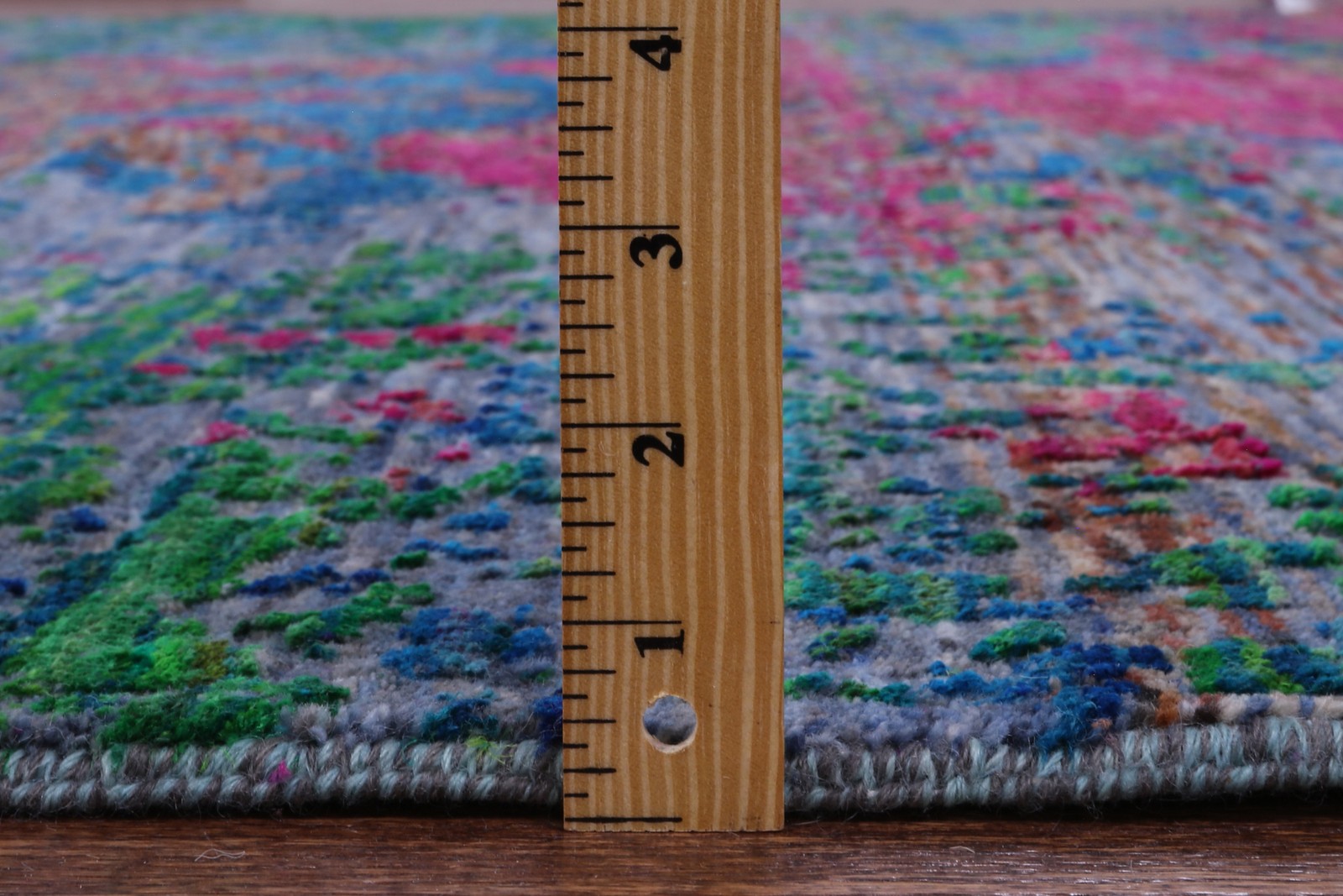 8′ 10″ X 11′ 11″ Hand Knotted Abstract Wool & Silk Rug – Q13485