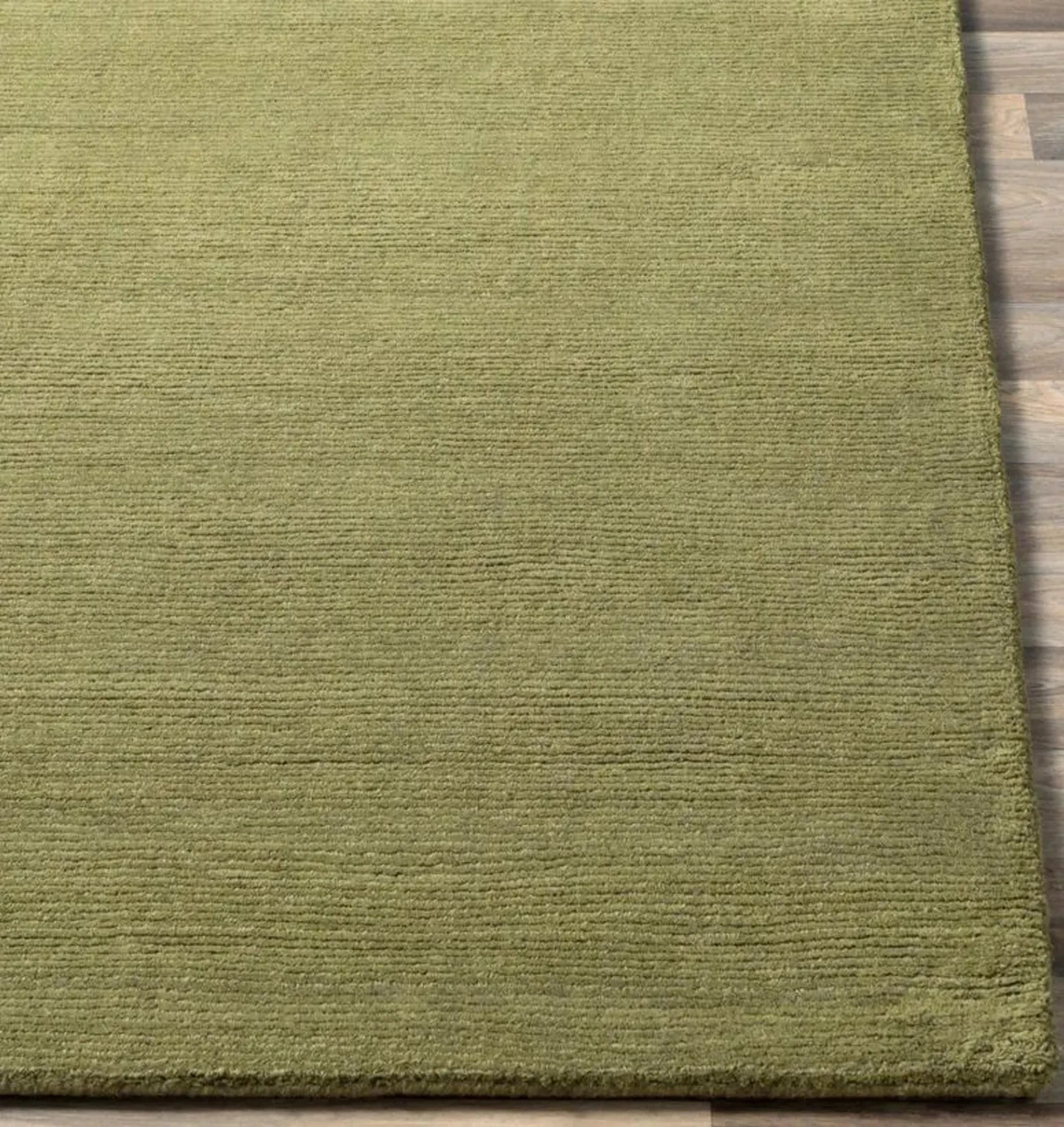 Hand Tufted Wool Area Rug Eco-Friendly Green Rug Sustainable Living Room Home
