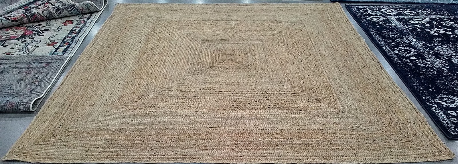 NATURAL 9′-0″ x 9′-0″ Broken Thread Rug, Reduced Price 1172794049 CAP252A-9SQ