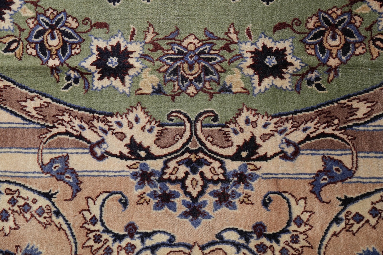 9.9 x 13.6 Unusual French Aubusson Perrsian Kashaan Rug Irran #S10-3353