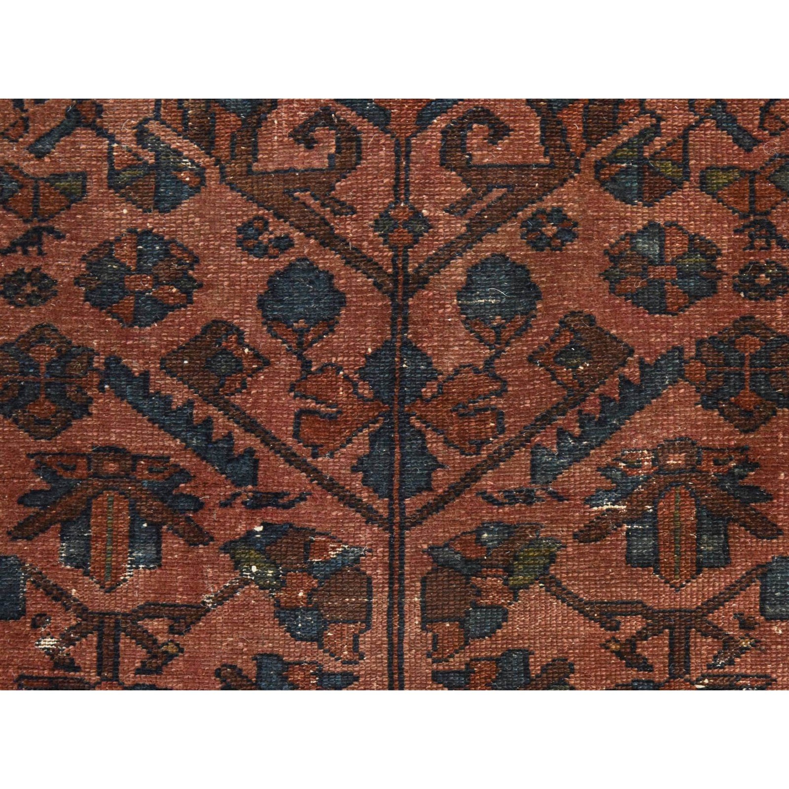 3’3″x5’5″ Brown Antique Zoroastrian Hand Knotted Wool Rug Shabby Chic 78483