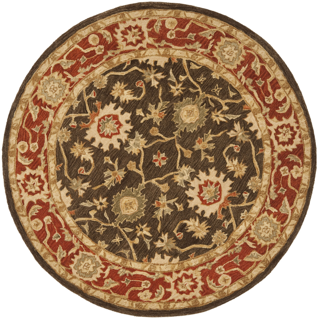 SAFAVIEH Anatolia AN554A Handmade Olive / Rust Rug