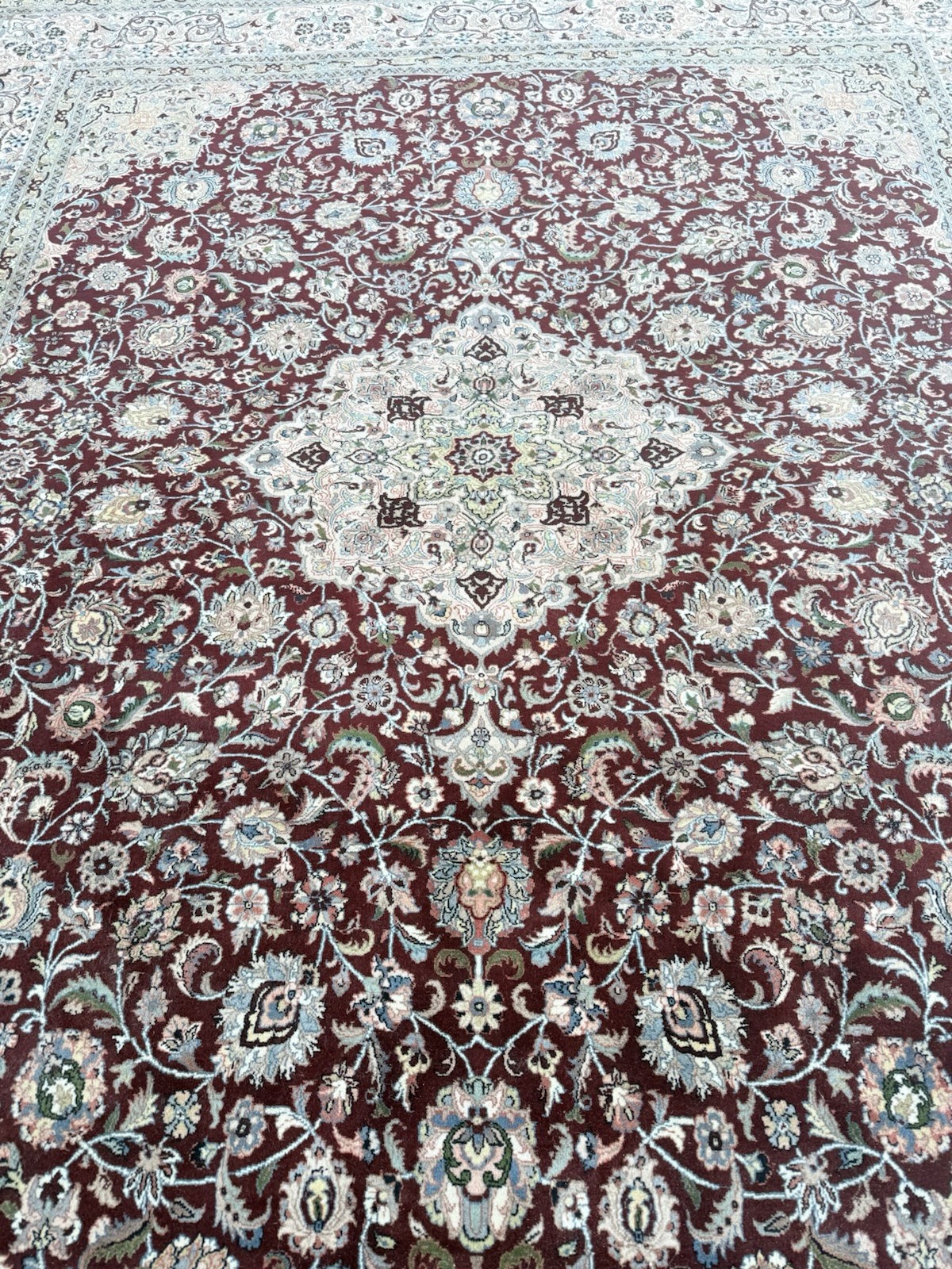 Fine Handknotted Tabrizz 8×10 Wool Area Rug Carpet- Handmade Rug