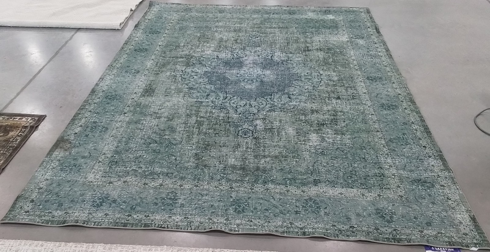 GREEN / GREEN 8′-0″ x 10′-0″ Stained Rug, Reduced Price 1172778422 TSN190X-8