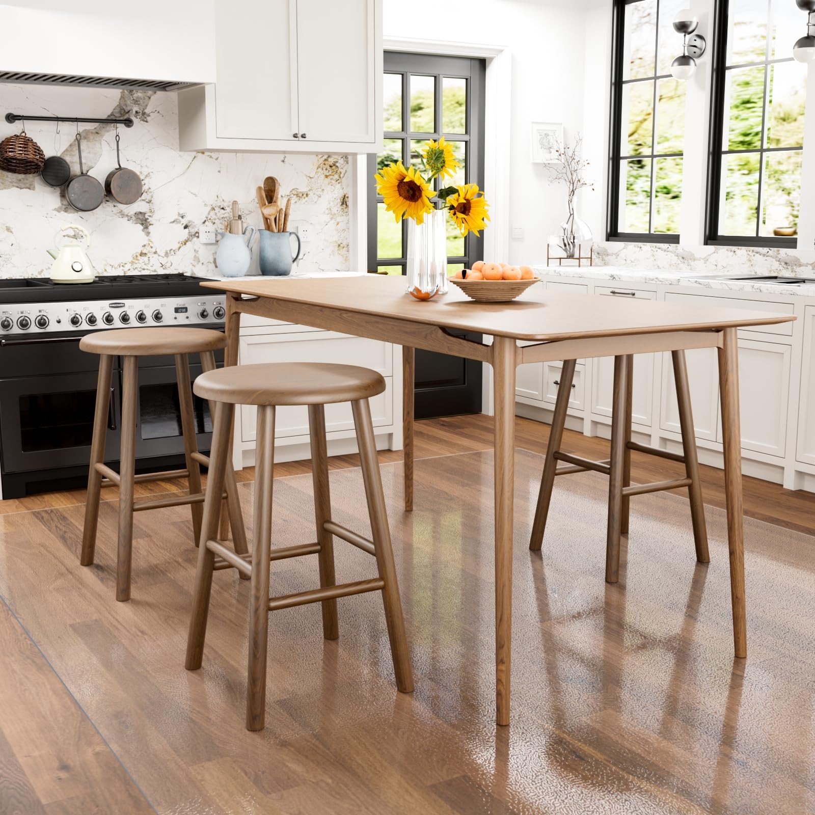 Clear Floor Mat 8×10 for Under Dining Table – Plastic Waterproof Non Slip