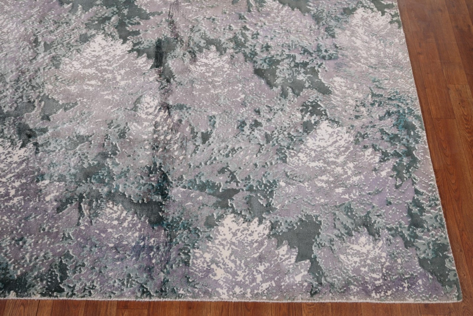 All-Over Abstract Modern Area Rug 6×9 Wool Hand-knotted Contemporary Carpet