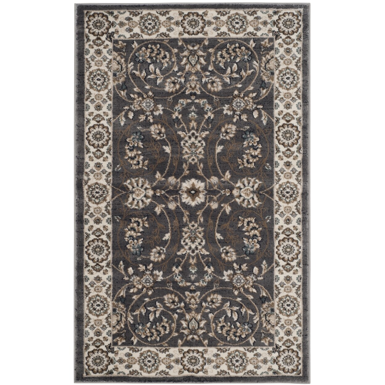 SAFAVIEH Lyndhurst LNH340G Grey / Cream Rug