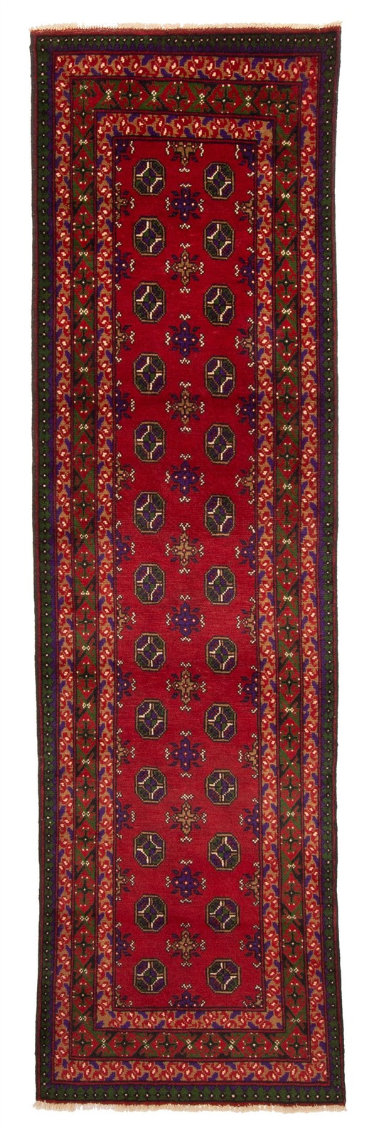 2’9″ x 9’8″ Vintage Hand-knotted Runner Rug Traditional Oriental Wool Carpet