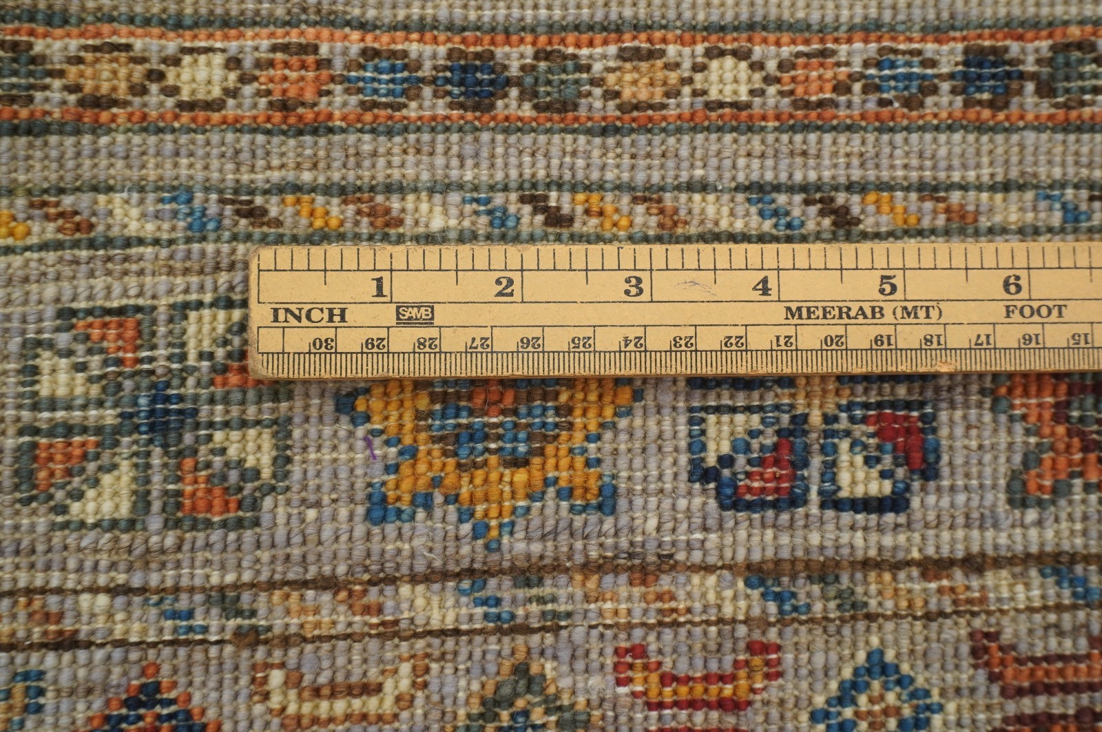 6×8 ft Gray Khorjin Afghan Hand Knotted Wool Oriental Rug