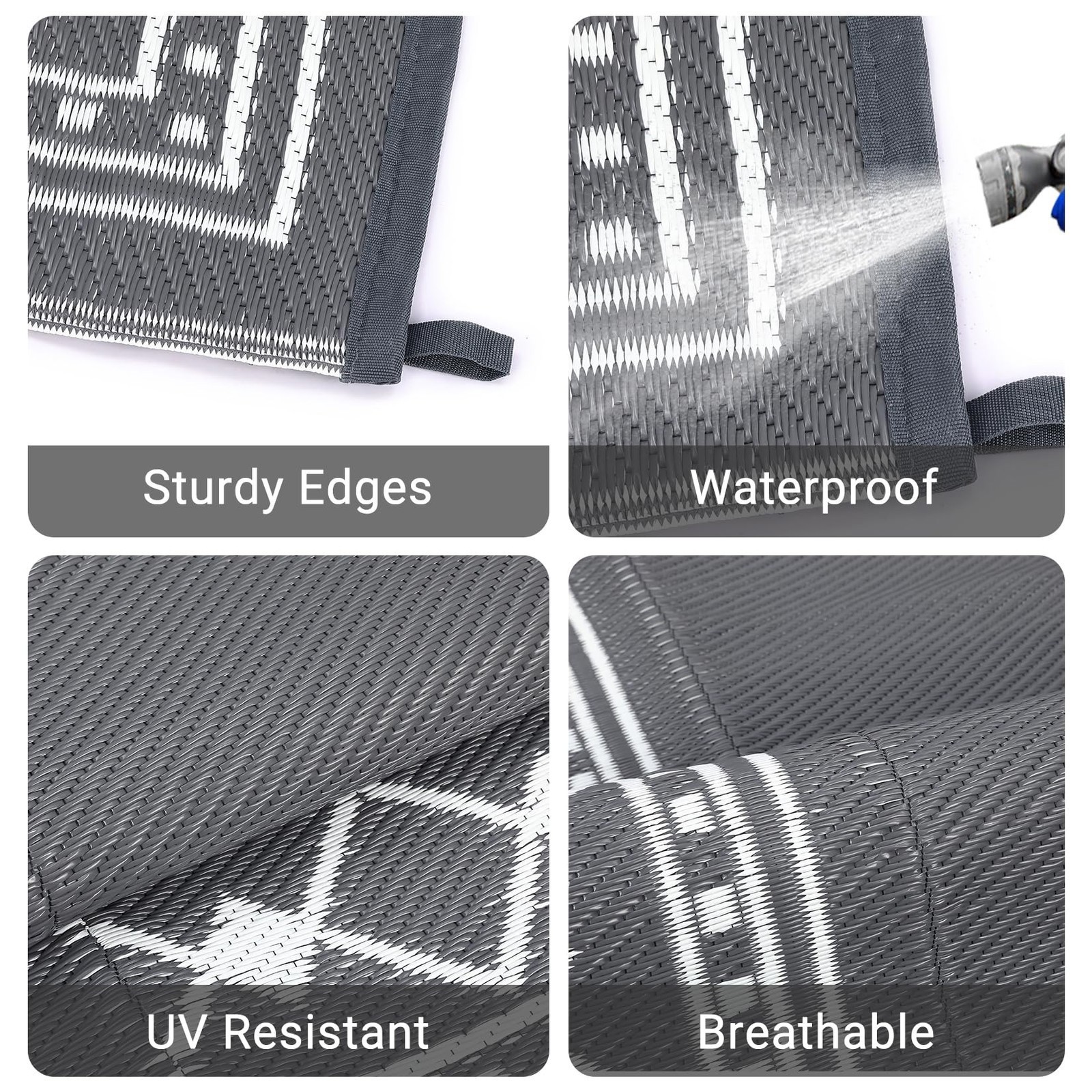 For Indoor And Outdoor Ground Decoration This 9×12 Outdoor Area Rug Adopts Water