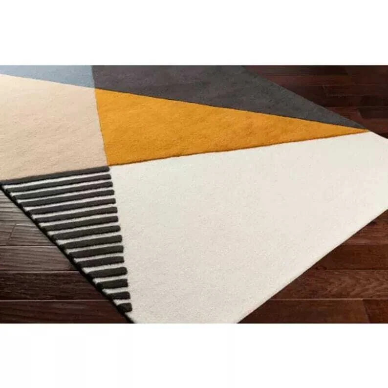 New Modern Abstract Hand Tufted Area Rug Premium Designer Carpet Home Decor