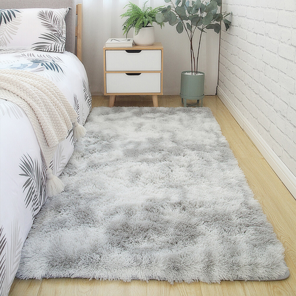Large Shaggy Area Rugs Fluffy Tie-Dye Soft Floor Carpet Rug Bedroom Living Room