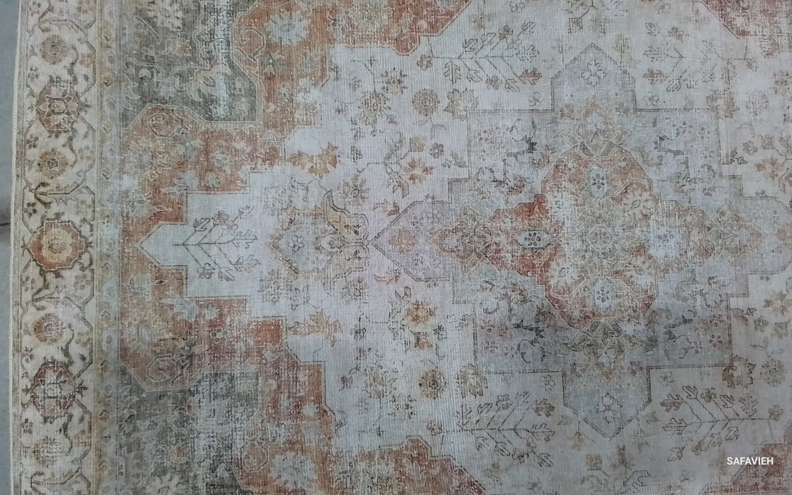 LIT GREY / RUST 2′-6″ x 10′-0″ Flaw in Rug, Reduced Price 1172795131 TSN105F-210