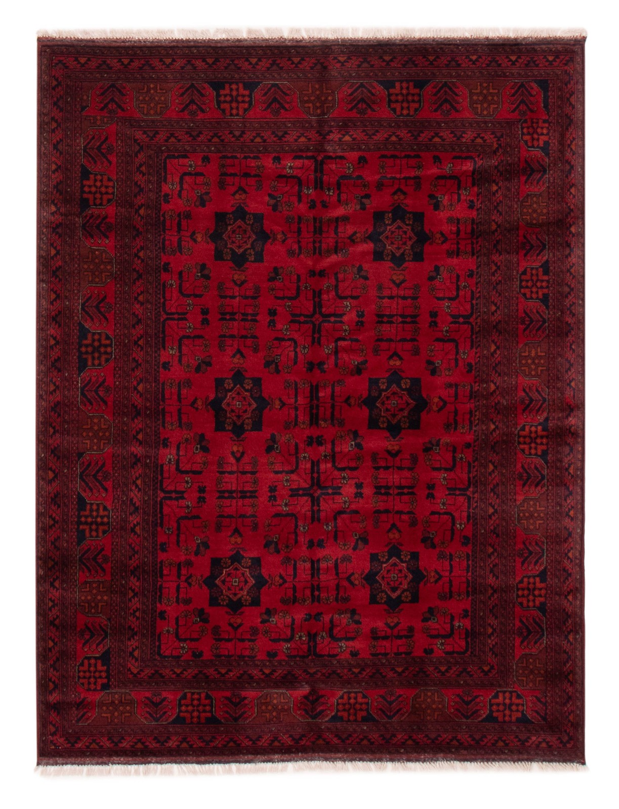 Traditional Hand-knotted Carpet 5’1″ x 6’7″ Wool Oriental Area Rug