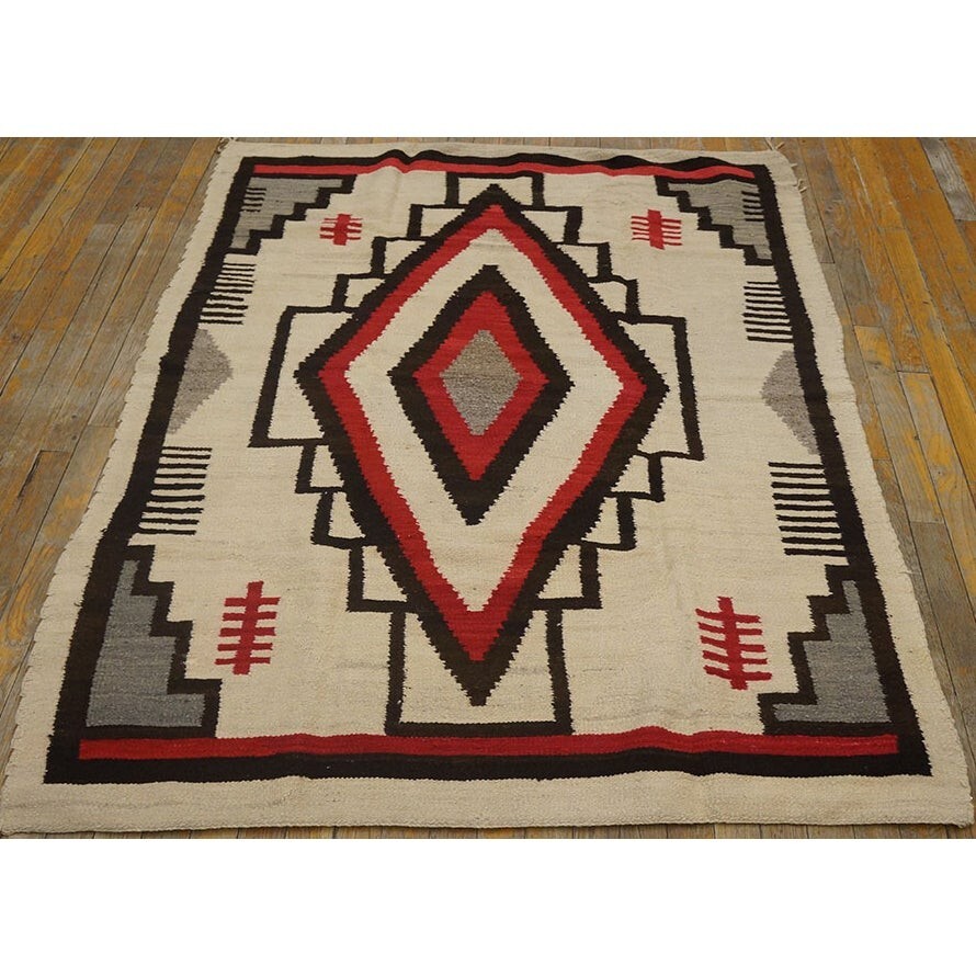 Southwest Navajo Kilim Wool Rug Handwoven Native American Indian Aztec Area Rug