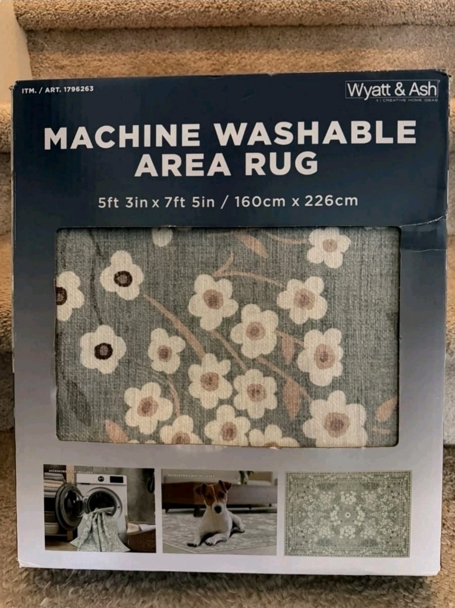 Wyatt & Ash Washable Rug Kinsley 5ft 3in x 7ft 5in
