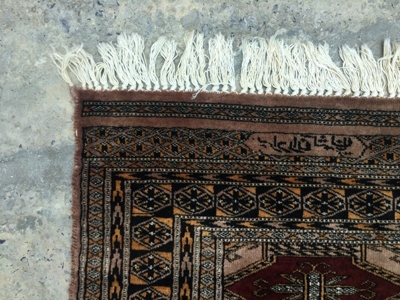 Vintage Afghan Medallion Design Bedroom Rug,Hand Knotted Rug 2×3 ft