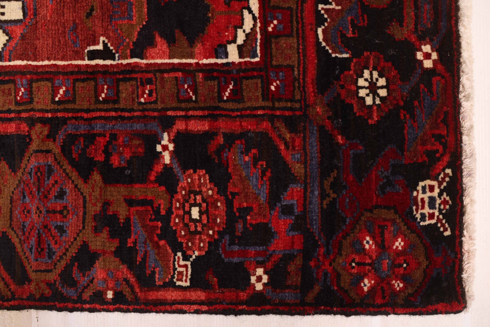 Vintage Traditional Hand-Knotted Area Rug 9’5″ x 12’10” Oriental Wool Carpet