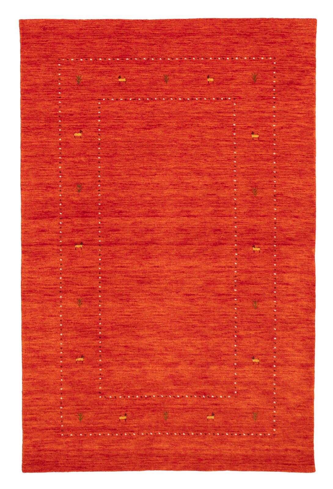 Traditional Light Red Hand loomed Area Rug 5’1″ x 7’10” Oriental Carpet