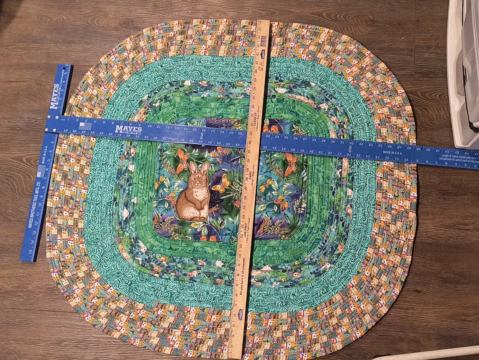 Bunny Rabbit Washable Rug Art Easter
