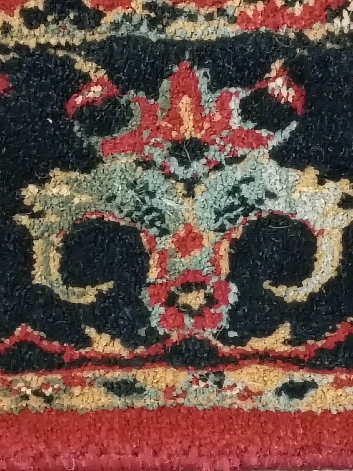Harat Red 24 Side Woven Rug Hand Knotted Cotton Fringe Belgium 40″ 65″