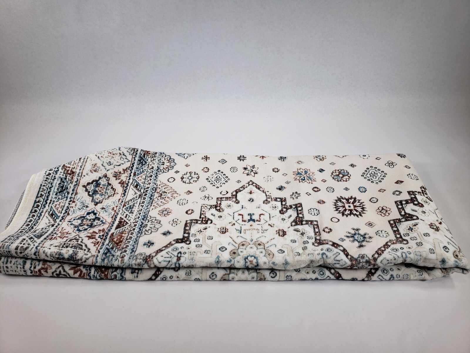 Retro Boho Design Area Rug 4×6 Washable Non-Slip Living Room Indoor Throw Rug