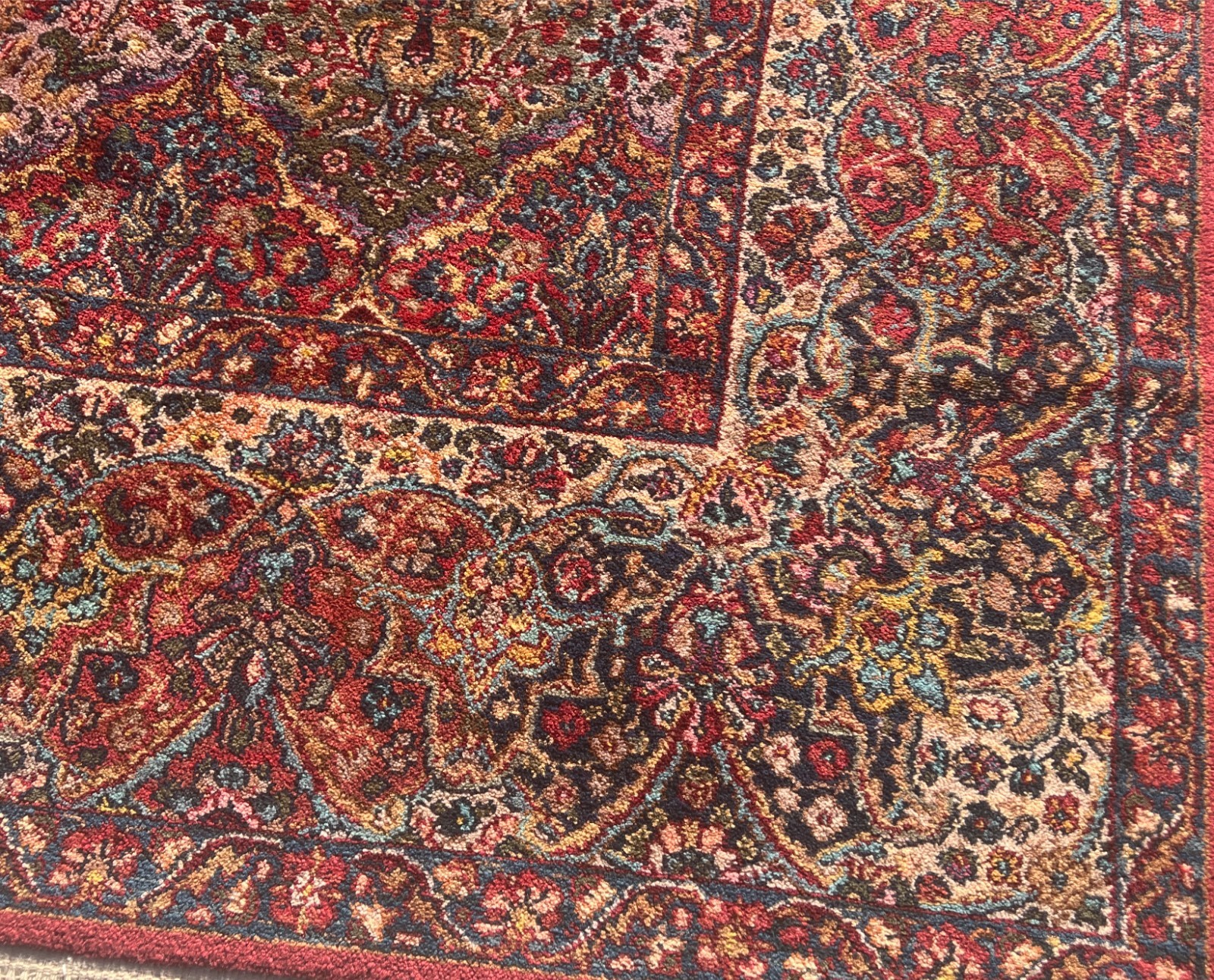 10′ x 14’3″ Karastan Kirman Design Oriental Rug – Full Pile – Made in USA