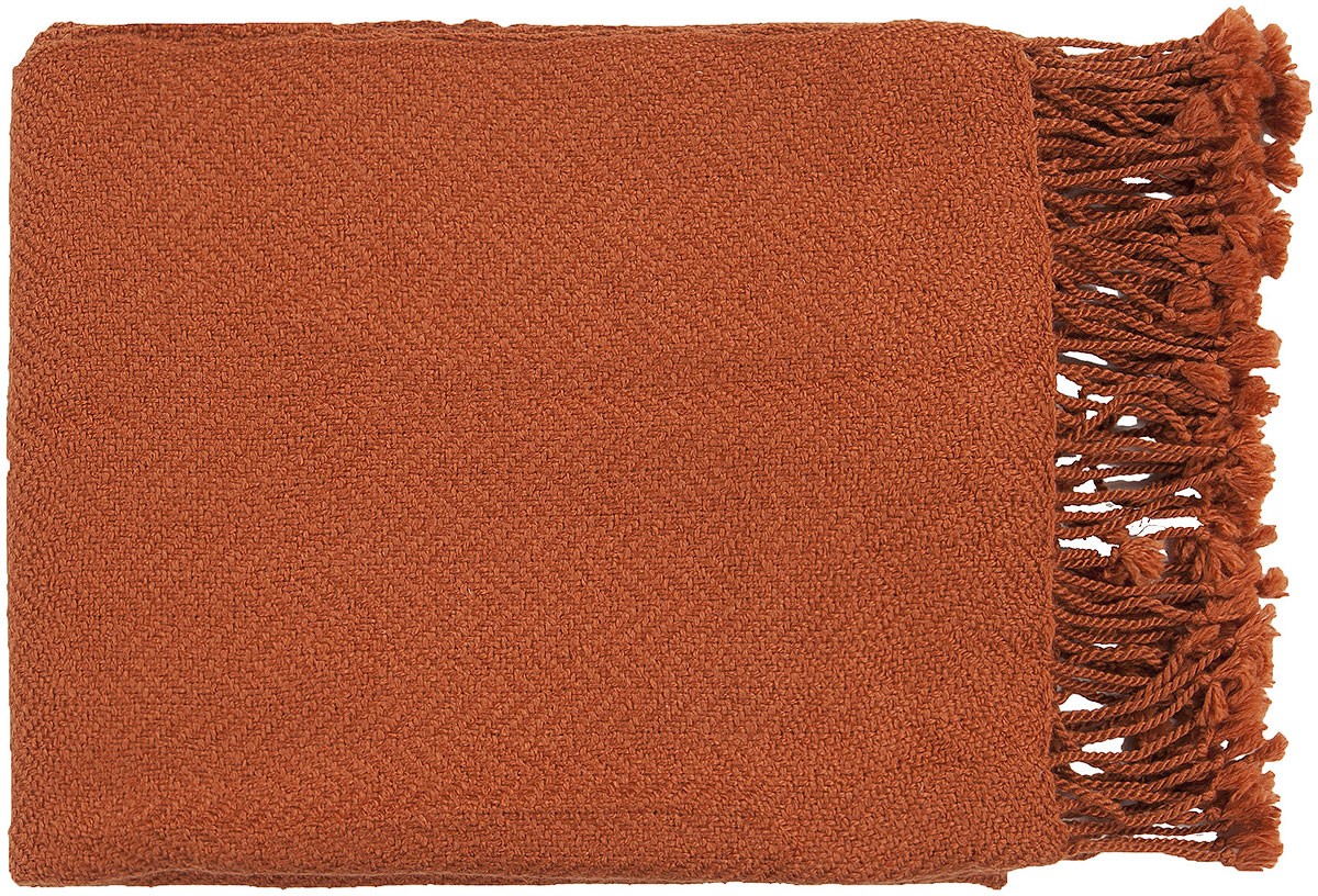 Carpet Oranges Tonal Chevron Solid Throw Blanket TUR-8403 – Aprx 50″ x 60″