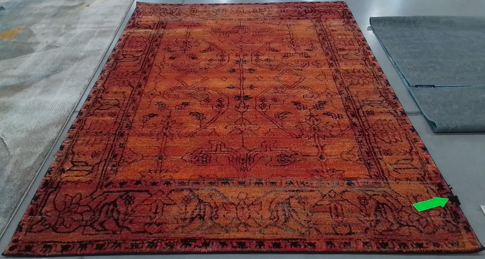 ORANGE 6′-7″ x 9′-0″ Damaged Binding Rug, Reduced Price 1172802474 VTH216C-6